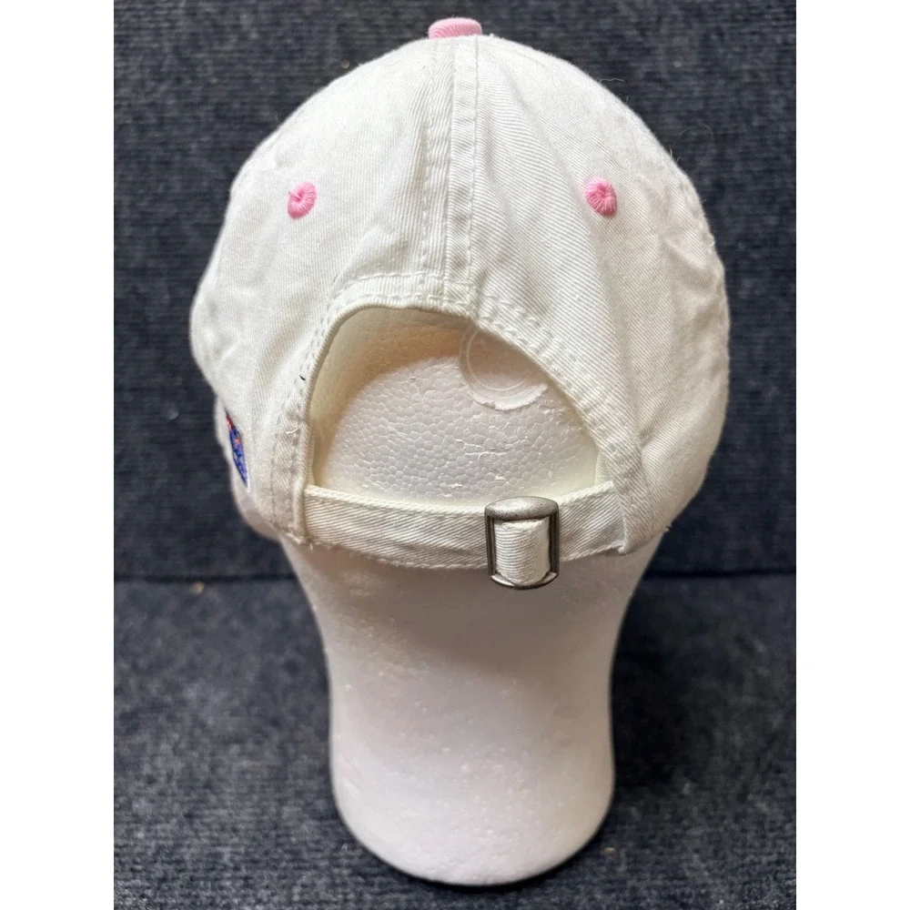 The Game University of Alabama Crimson Tide Hat White Pink Adjustable Dad Cap